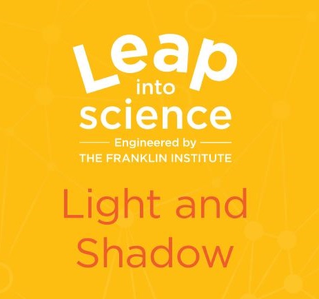 Yellow logo for Leap into Science, Light and Shadow