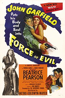 Image of Force of Evil movie poster.