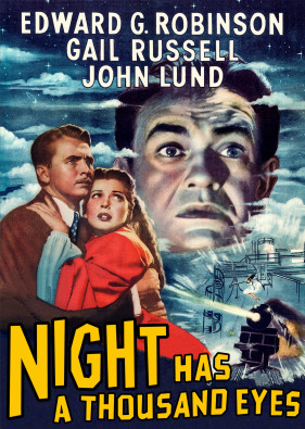 Image of Night Has a Thousand Eyes movie poster.
