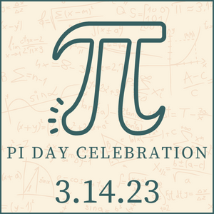 the symbol pi and the words pi day celebration